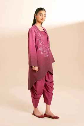 2 piece - Digital Printed Embroidered Suit - 42401746