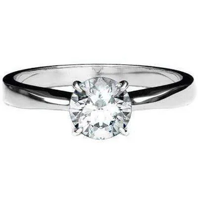 2/5 CT DIAMOND SOLITAIRE 10KT SOLID GOLD ENGAGEMENT RING