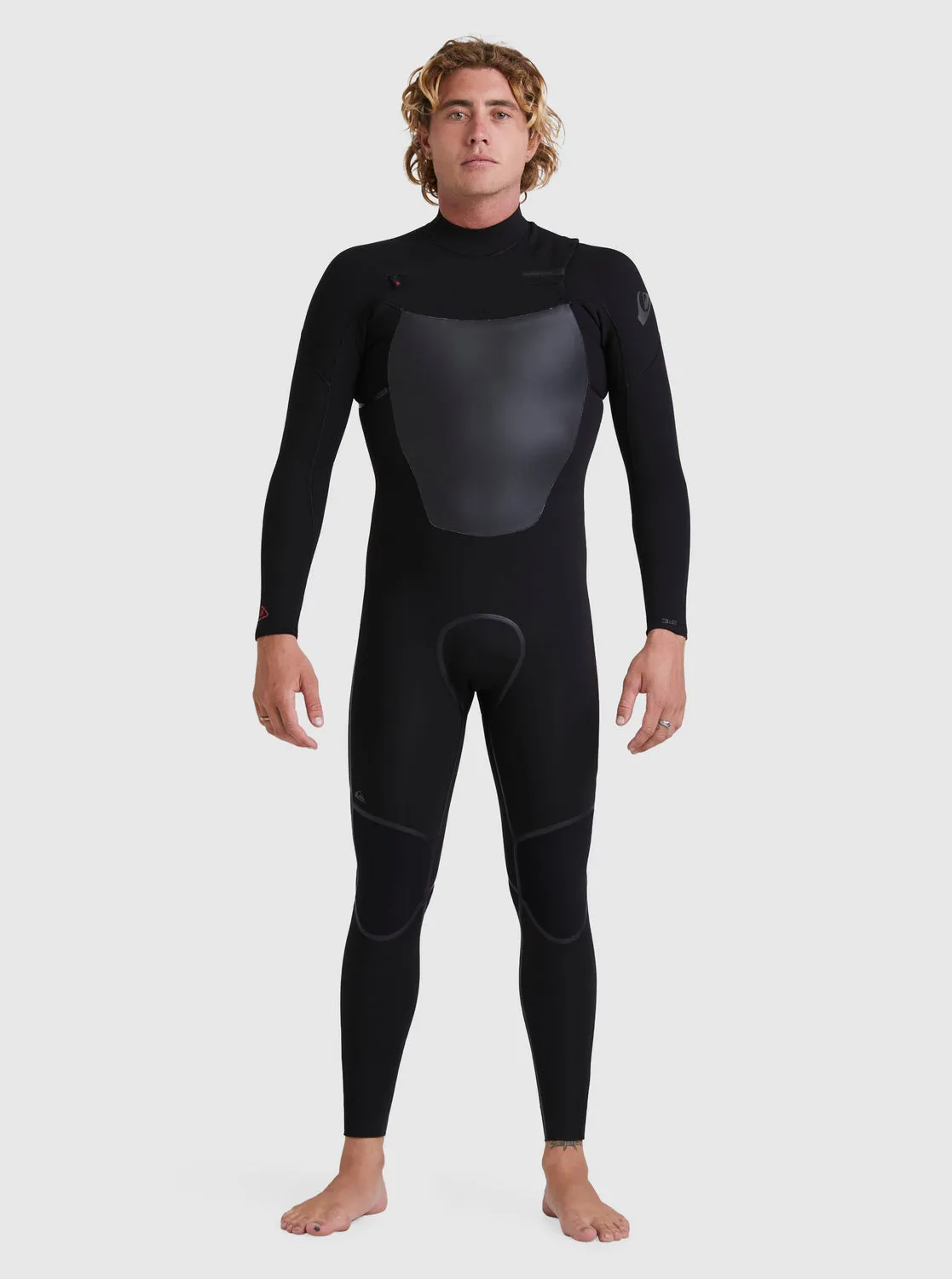 3/2 Marathon Sessions Chest-Zip Wetsuit - Black