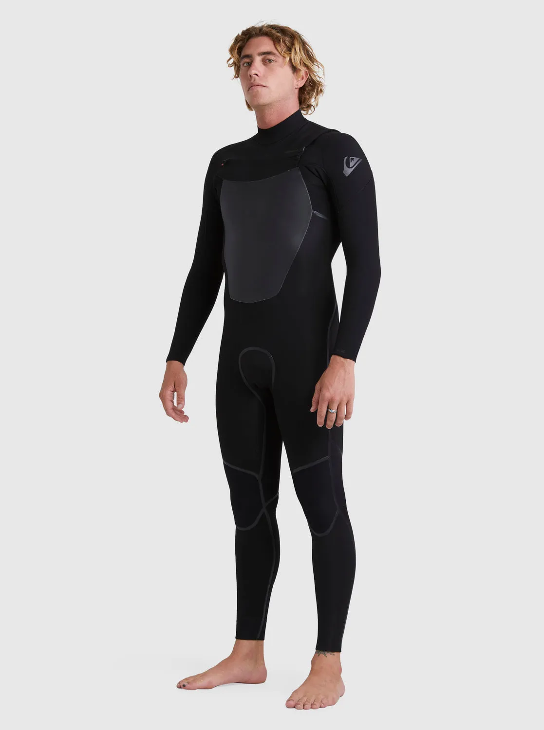 3/2 Marathon Sessions Chest-Zip Wetsuit - Black