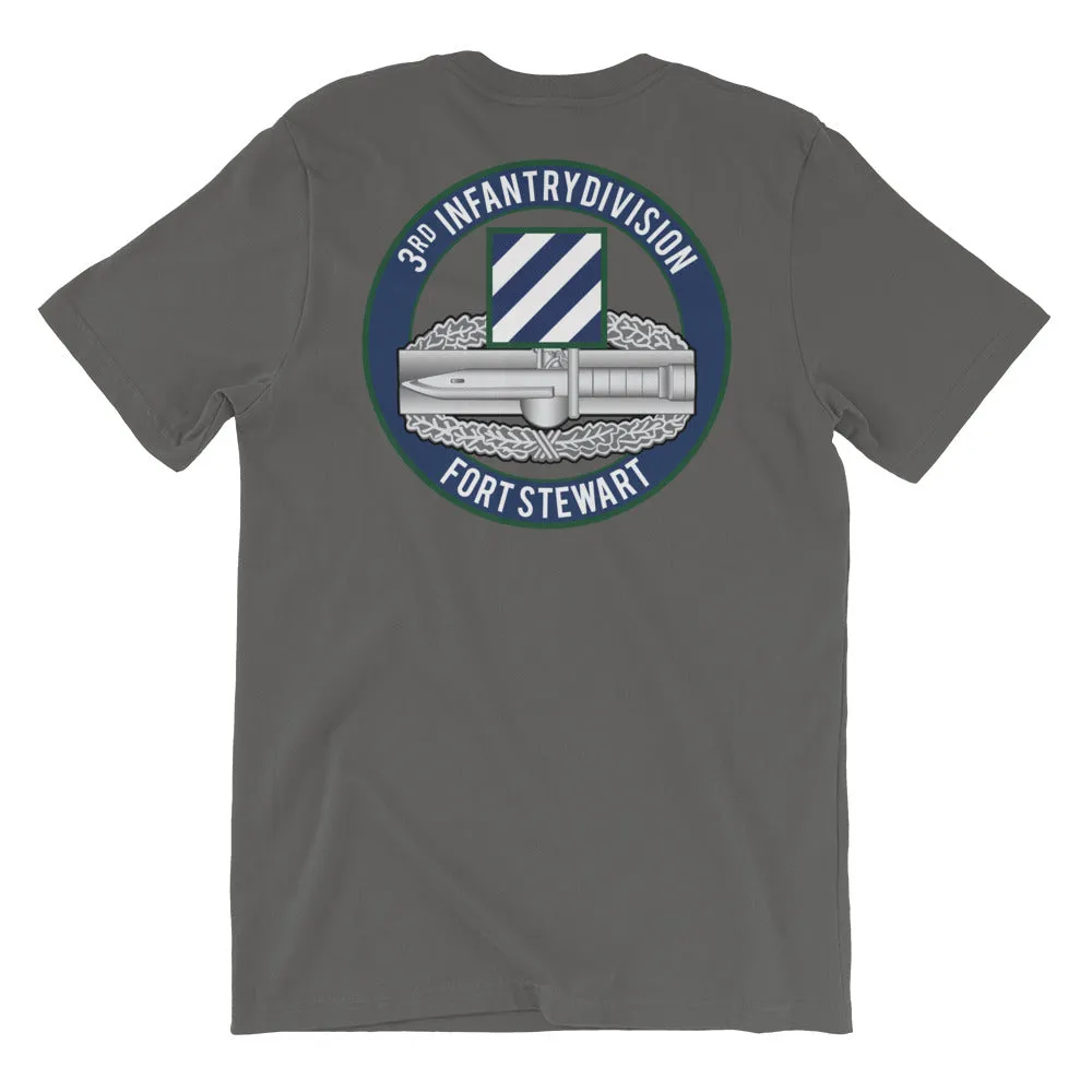 3rd Infantry patch and Combat Action Badge (CAB) Short-Sleeve Unisex T-Shirt