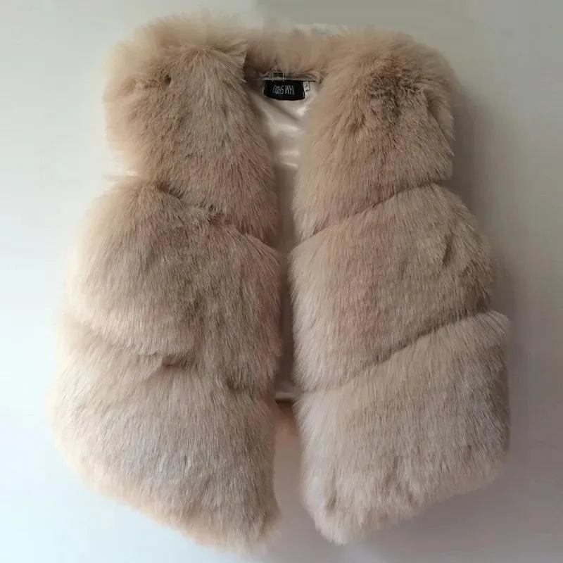 3XL Warm Fox Fur Vest