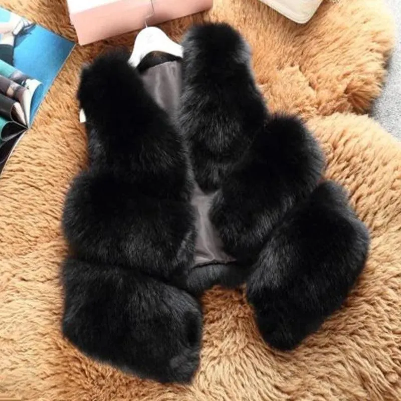 3XL Warm Fox Fur Vest