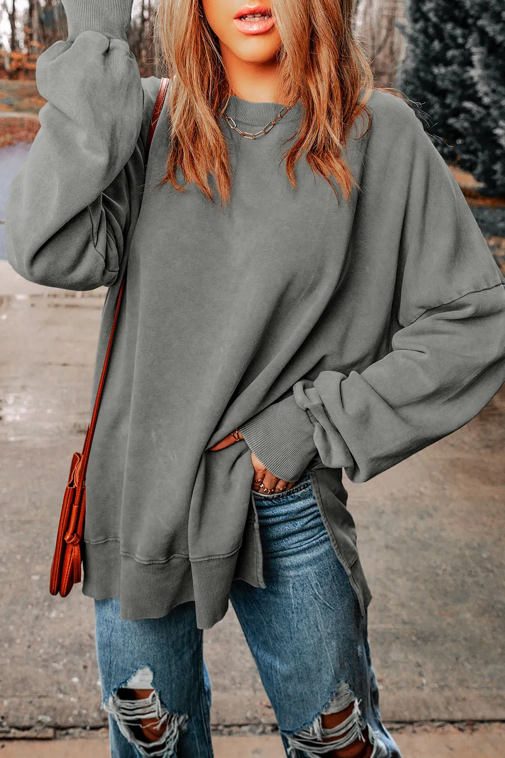 5 Cozy Drop Shoulder Sweatshirts ( S - 2X)