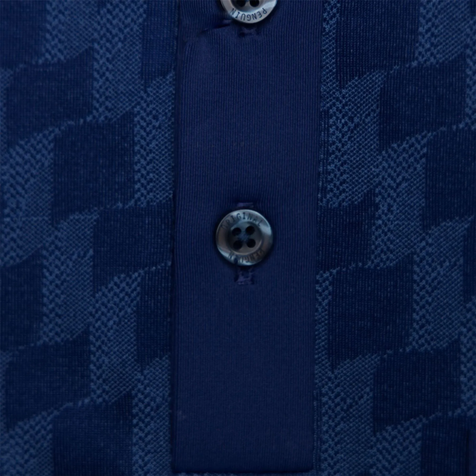 50s Colour Block Jacquard Polo Astral Night - SS23