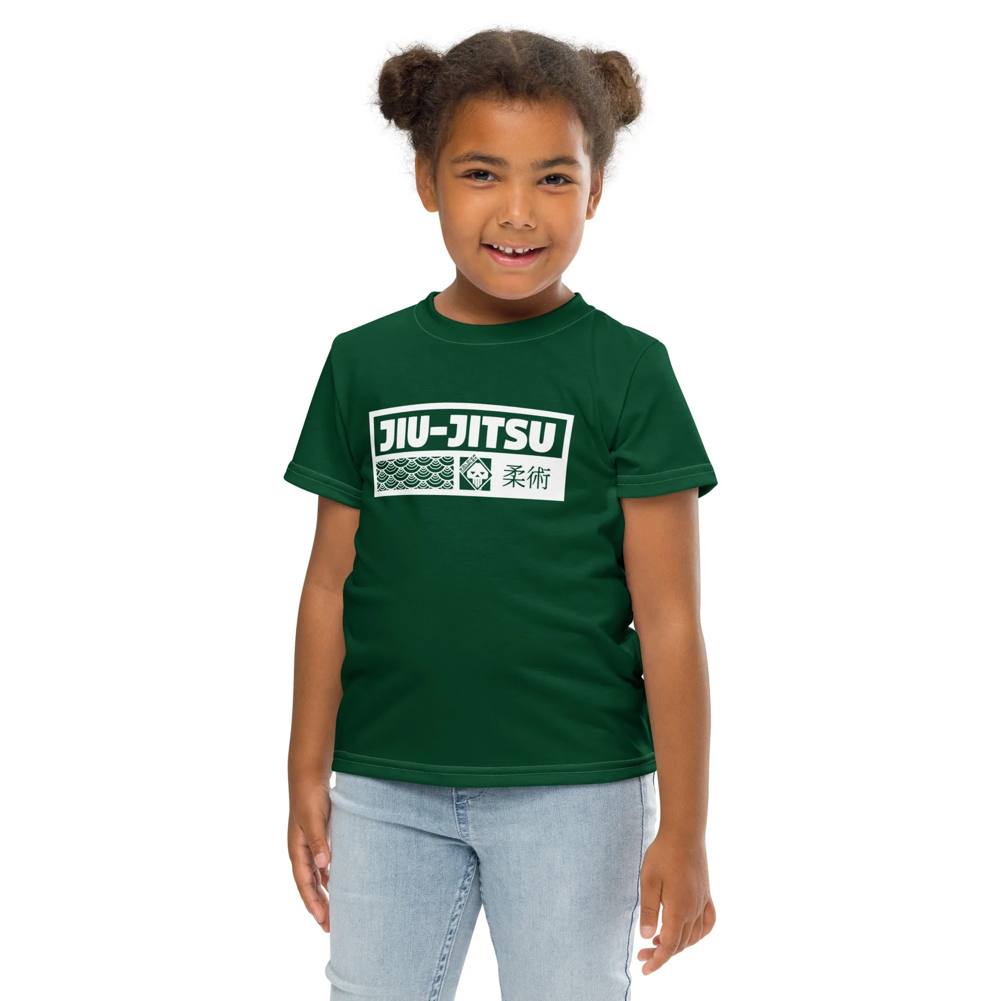 Active Lifestyle Gear: Girl's Short Sleeve Jiu-Jitsu Rash Guard - Sherwood Forest