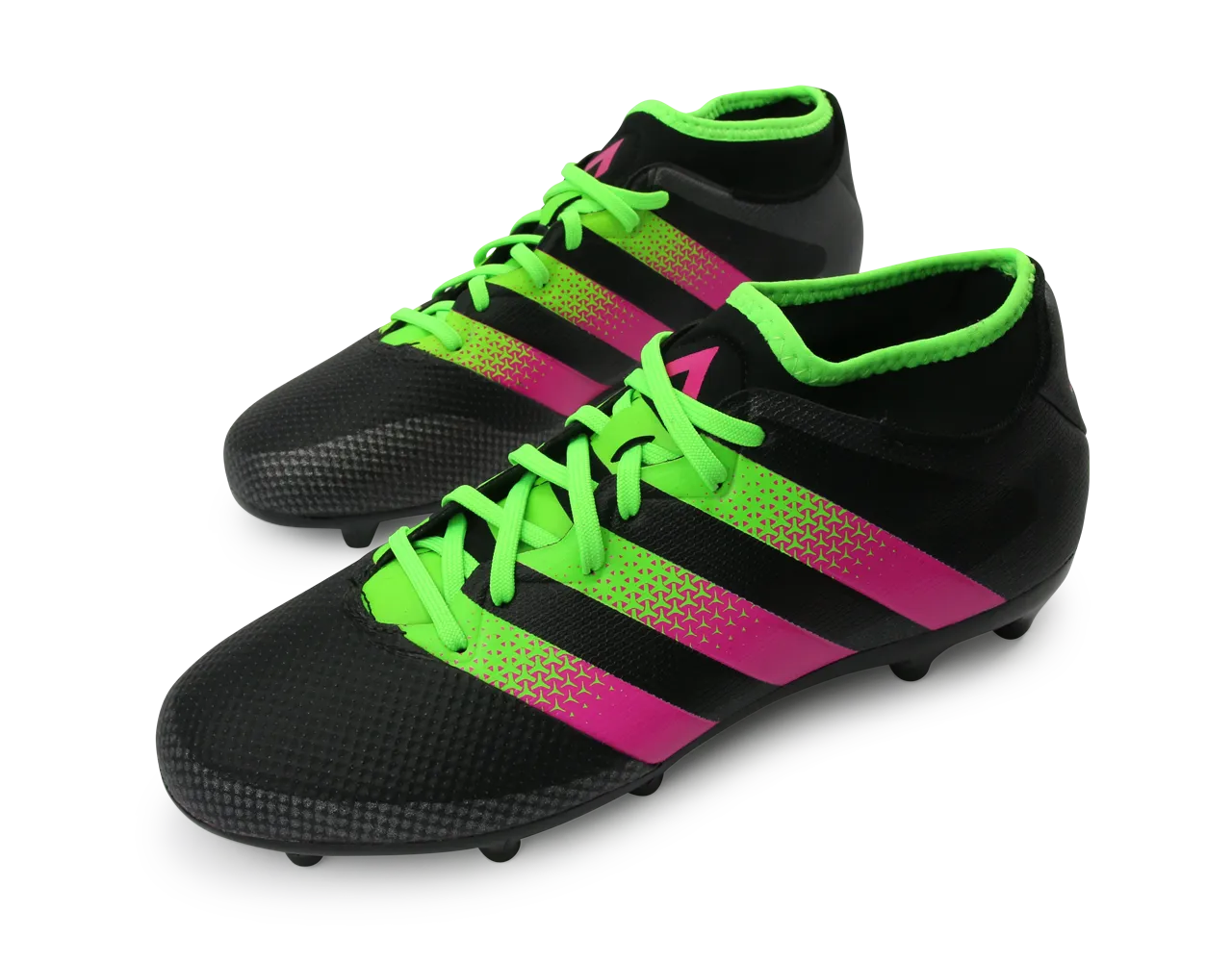 adidas Men's ACE 16.3 Primemesh FG/AG Black/Solar Green/Shock Pink