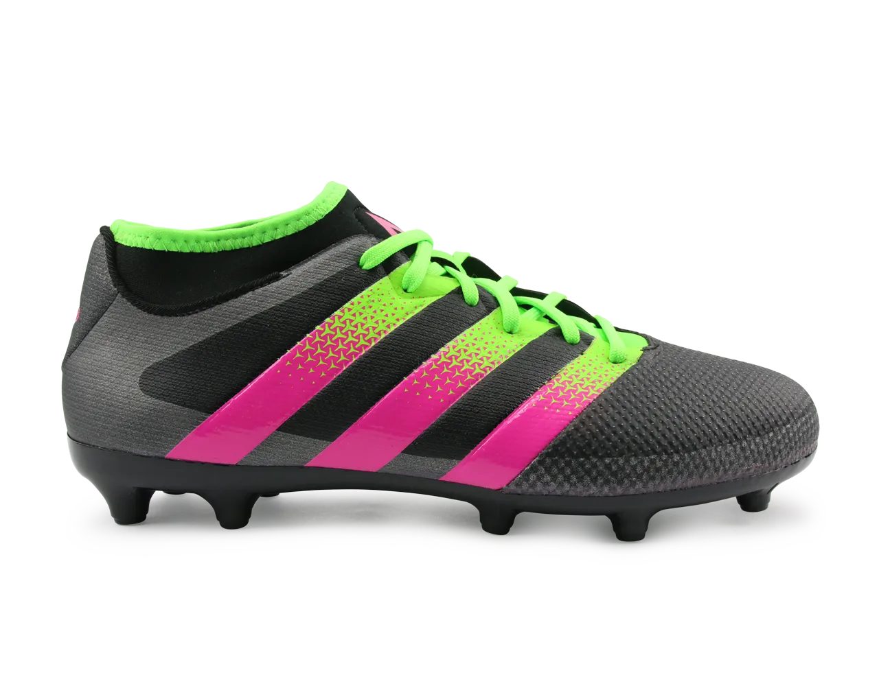 adidas Men's ACE 16.3 Primemesh FG/AG Black/Solar Green/Shock Pink