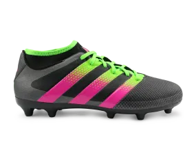 adidas Men's ACE 16.3 Primemesh FG/AG Black/Solar Green/Shock Pink