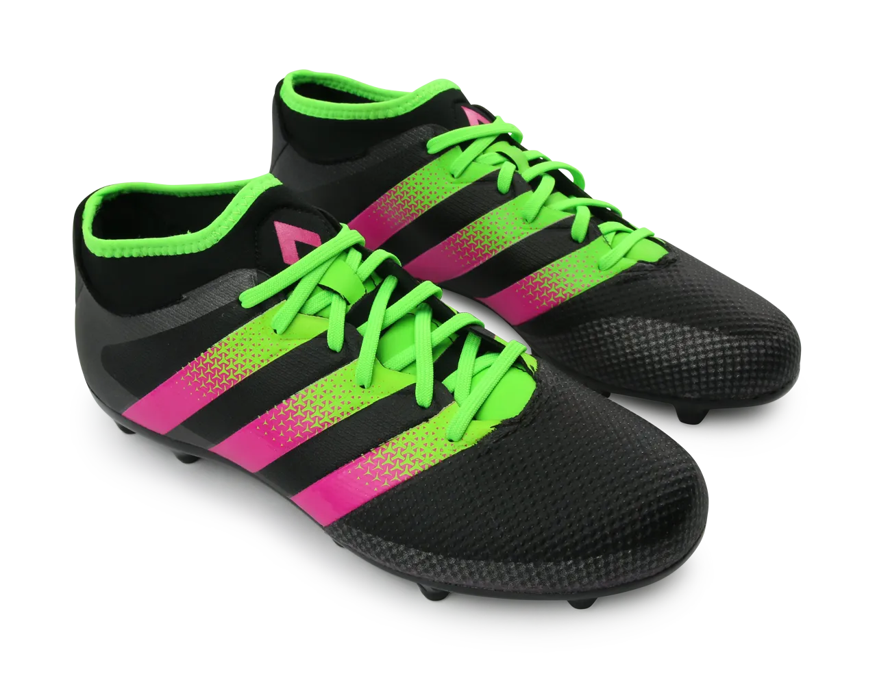 adidas Men's ACE 16.3 Primemesh FG/AG Black/Solar Green/Shock Pink