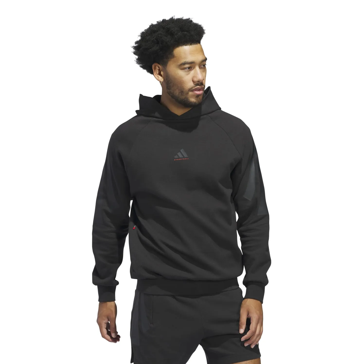 Adidas Unisex Basketball Spacer Hoodie Black IW5653