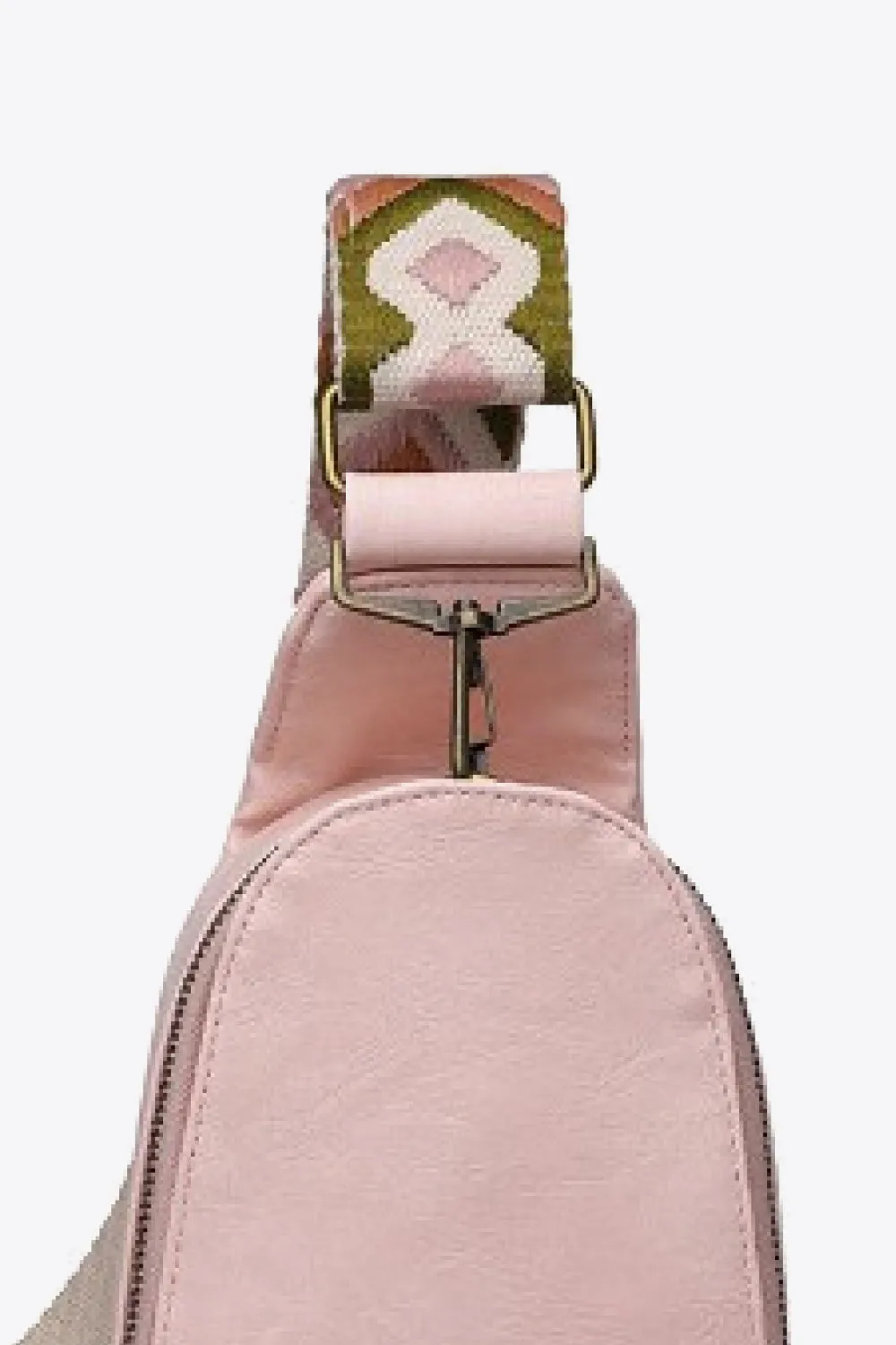 Adjustable Strap PU Leather Sling Bag