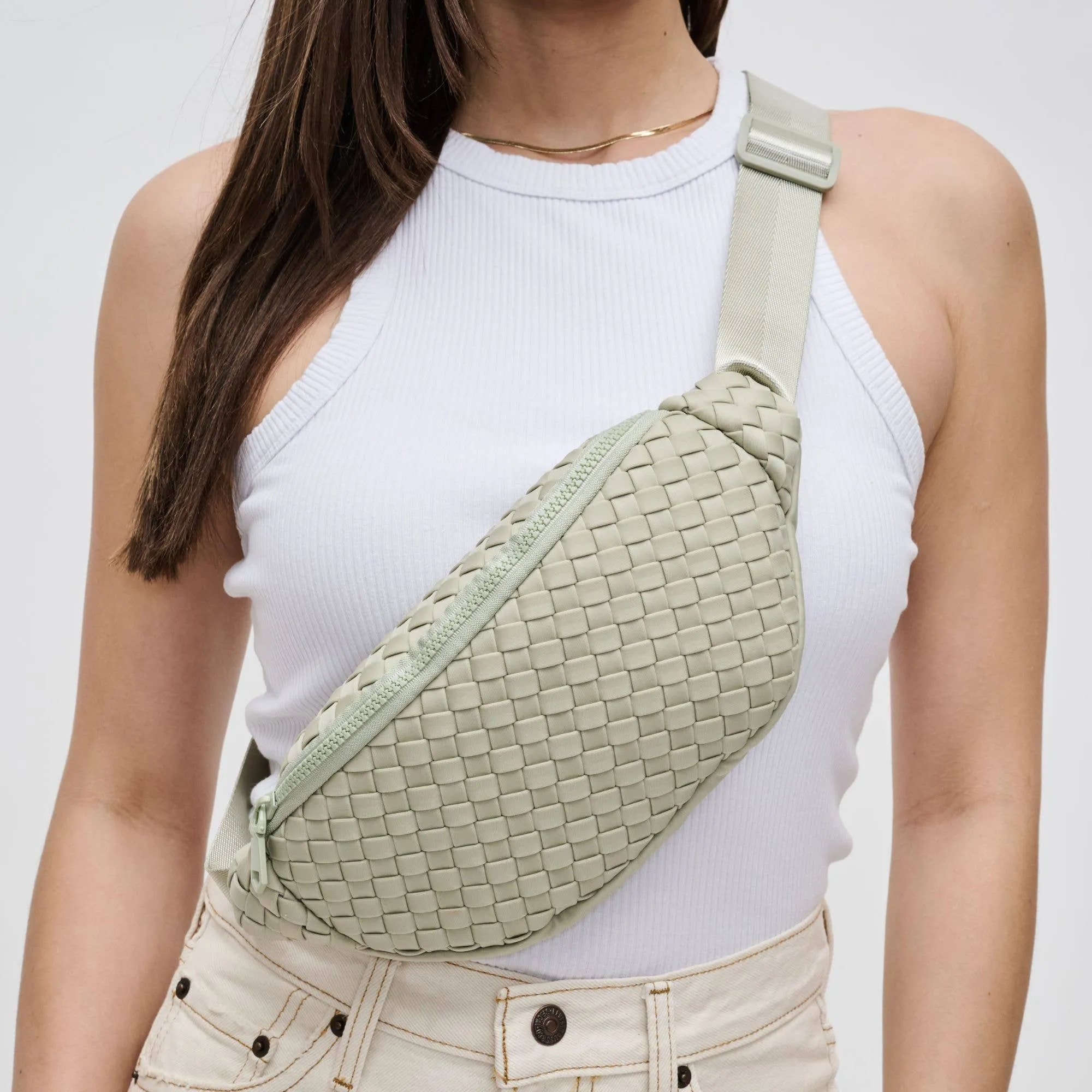 Aim High  Woven Neoprene Belt Bag