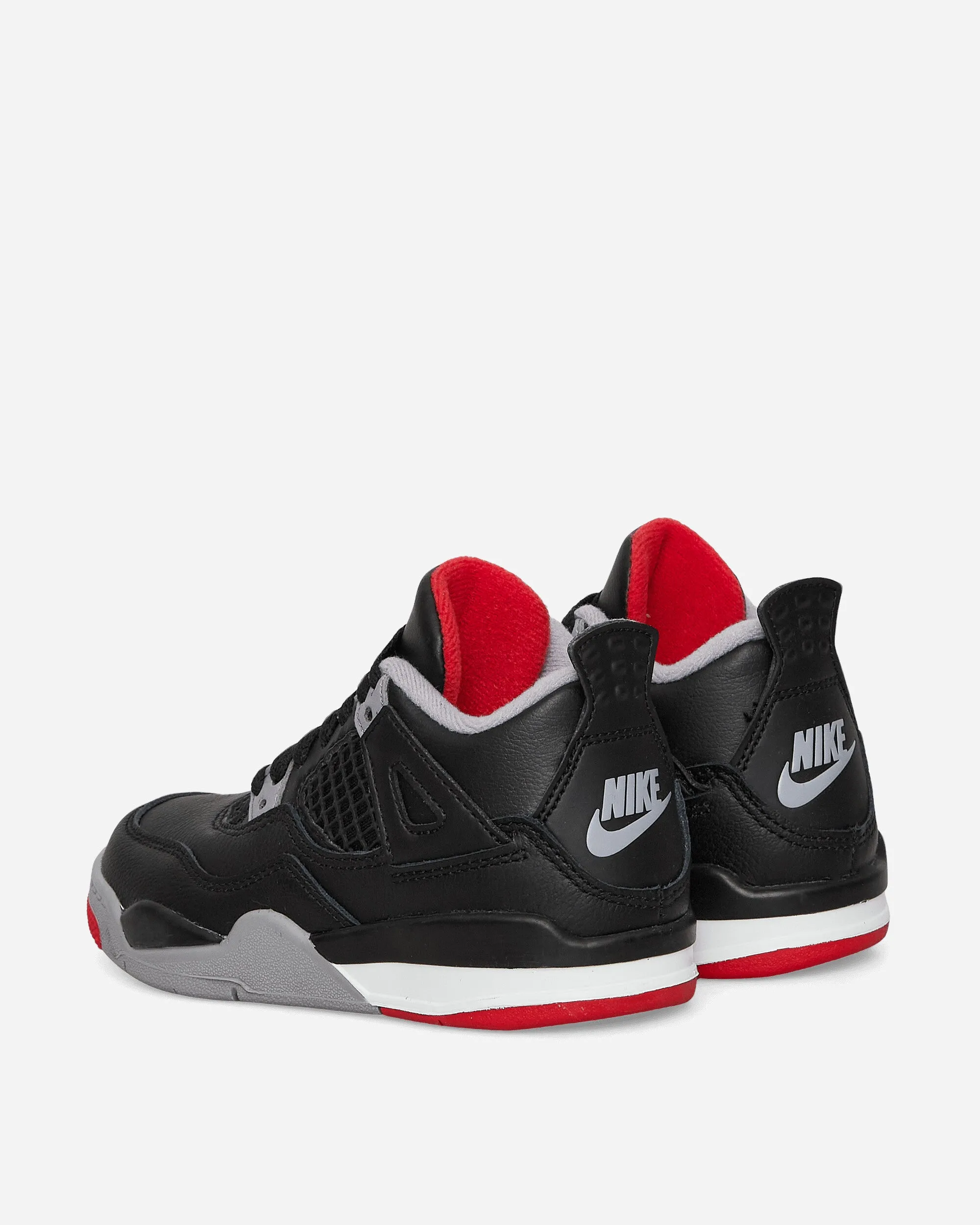 Air Jordan 4 Retro (PS) Sneakers Black / Fire Red / Cement