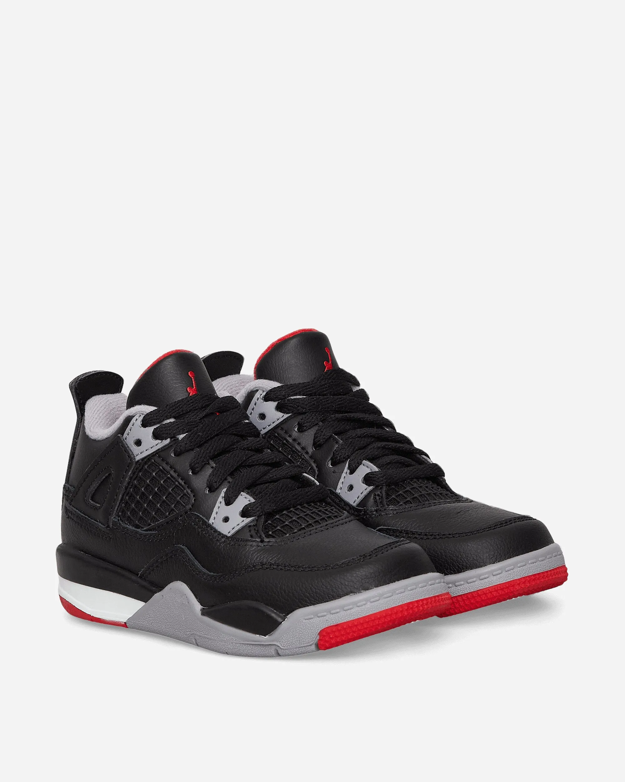 Air Jordan 4 Retro (PS) Sneakers Black / Fire Red / Cement