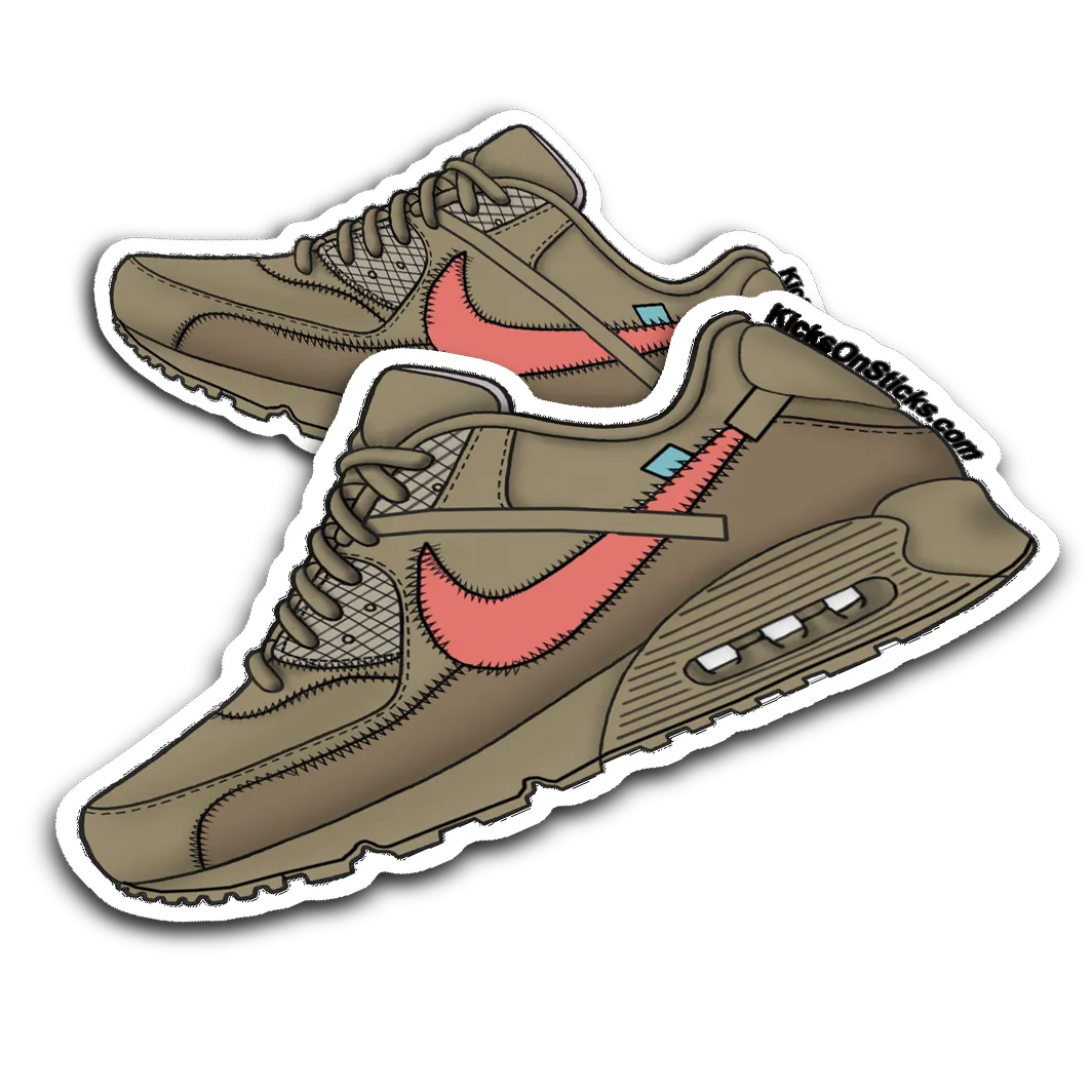 Air Max 90 Off-White "Desert Ore" Sneaker Sticker