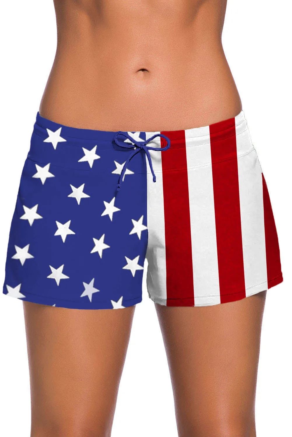 American Flag Women Swim Boardshort