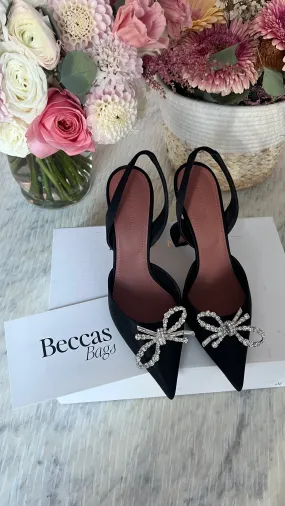 Amina Muaddi Rosie Bow Heels