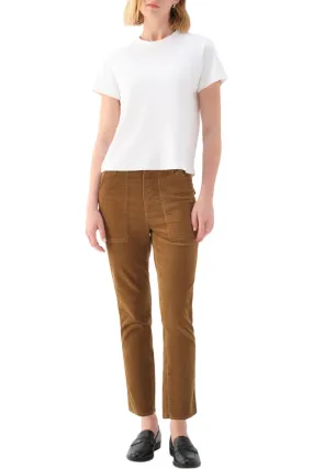 AMO Denim Corduroy Easy Army Trousers in Walnut