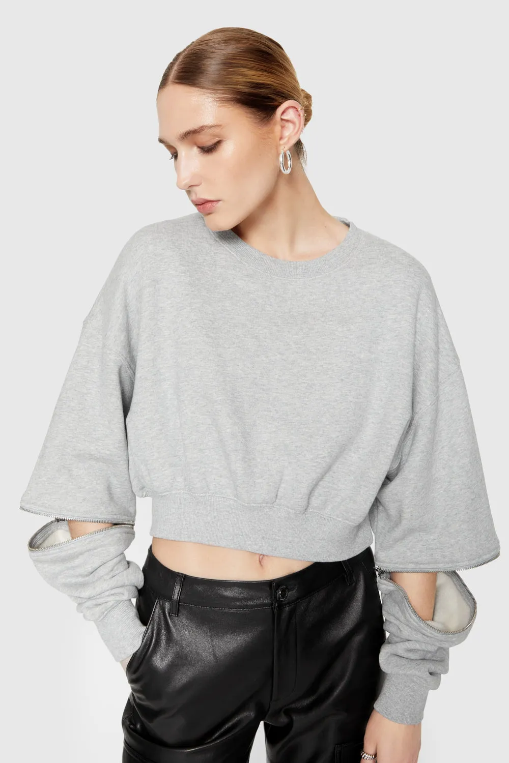 Annie Zip Sleeve Sweatshirt