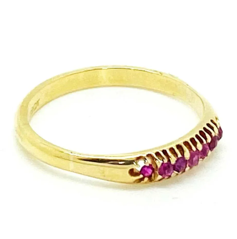 Antique Edwardian Ruby 18ct Gold Ring