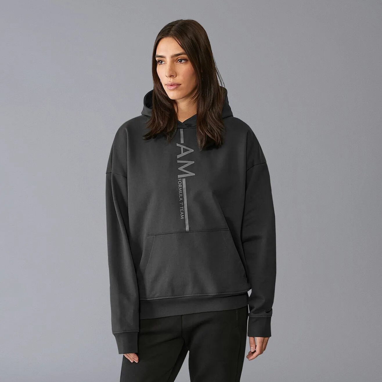 Aston Martin F1 Lifestyle Oversized Hoodie - Black