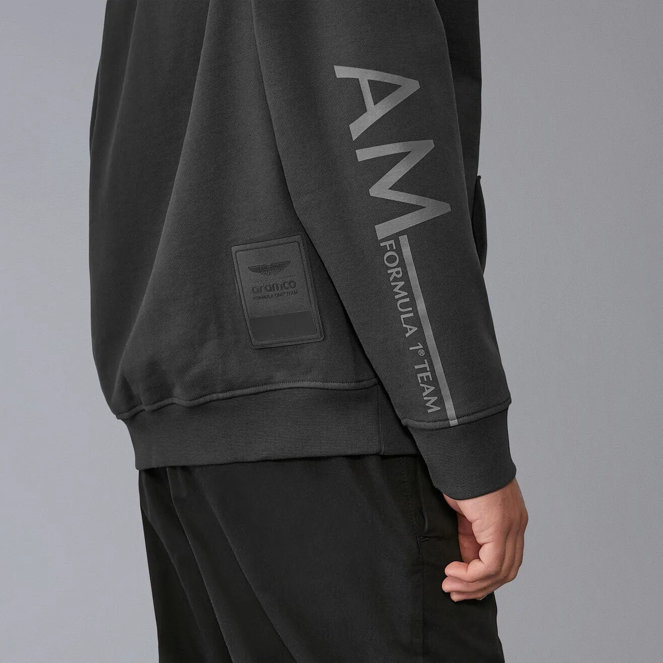 Aston Martin F1 Lifestyle Oversized Hoodie - Black