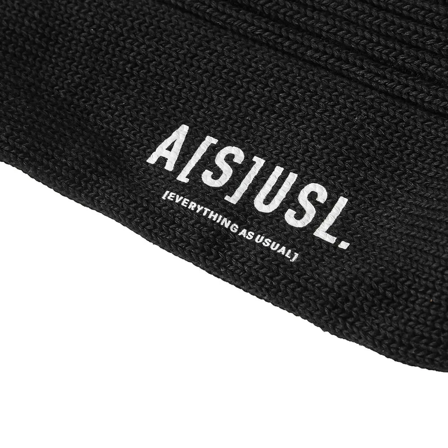 A[S]USL NEW SIGNATURE SOCKS-BLACK