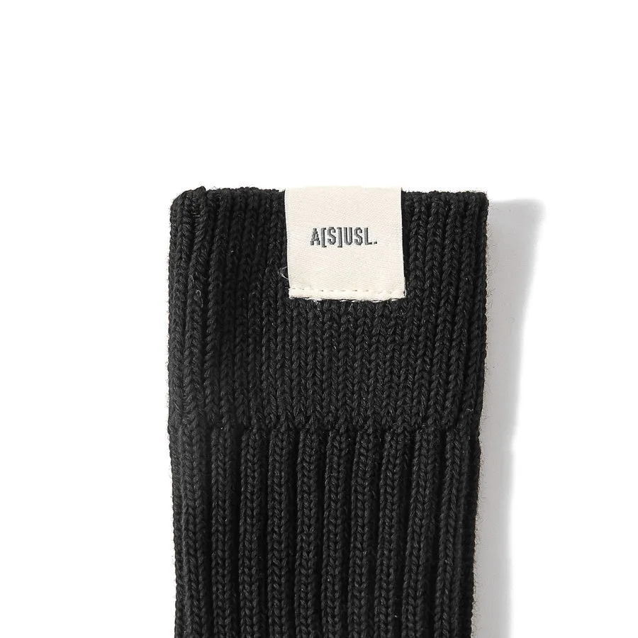 A[S]USL NEW SIGNATURE SOCKS-BLACK