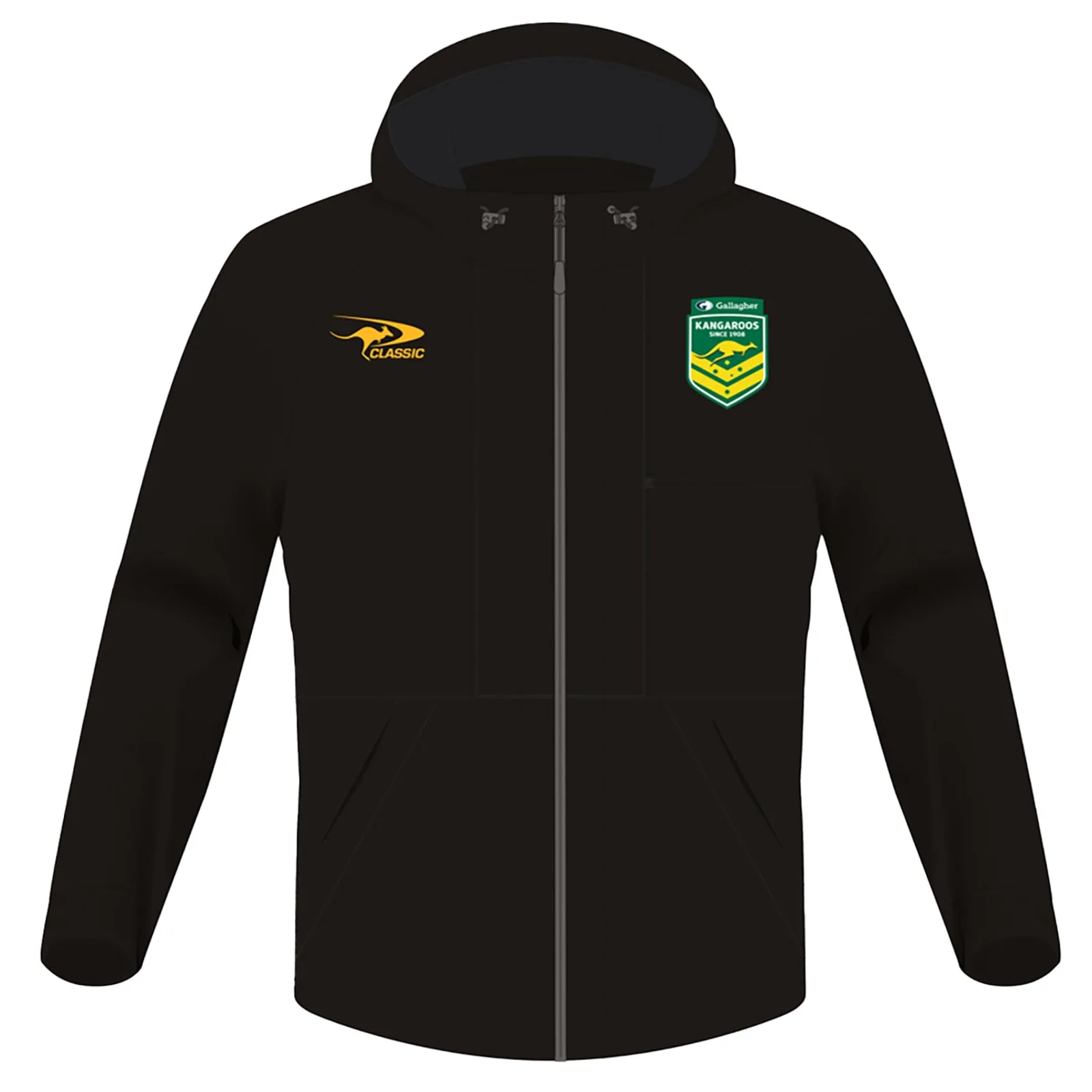 Australian Kangaroos ARL 2024 Men's Wet Weather Jacket Rugby League By Classic