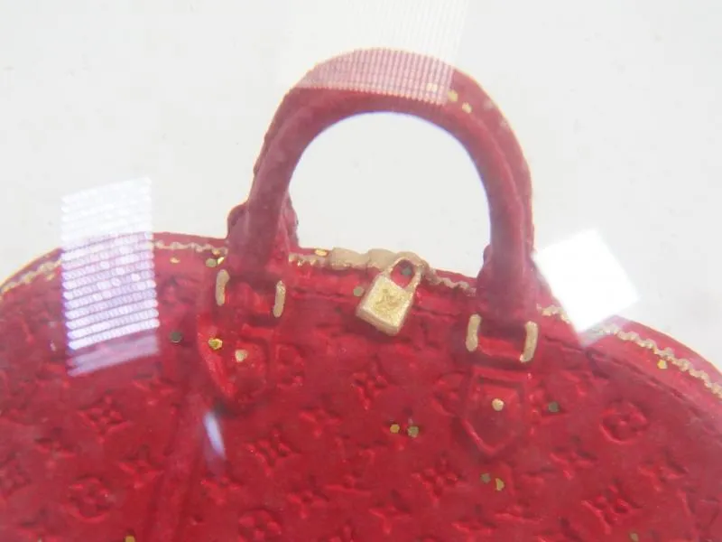 Authentic Pre-owned Louis Vuitton Limited Vip Novelty Vernis Red Alma Voyage Motif Snow Globe 191012