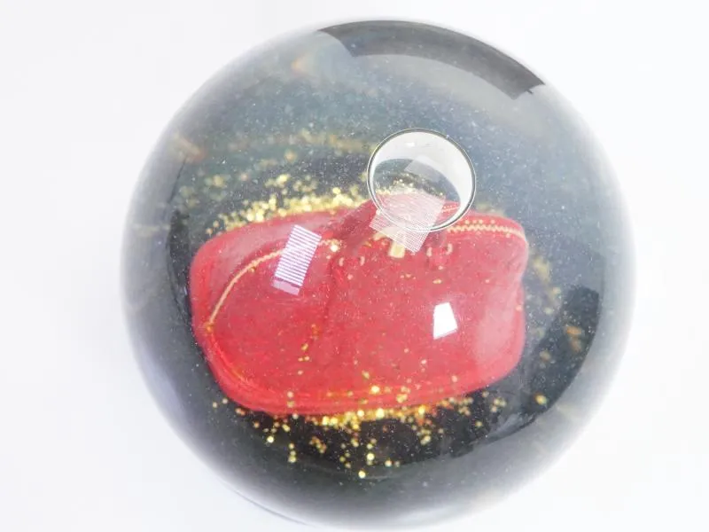 Authentic Pre-owned Louis Vuitton Limited Vip Novelty Vernis Red Alma Voyage Motif Snow Globe 191012