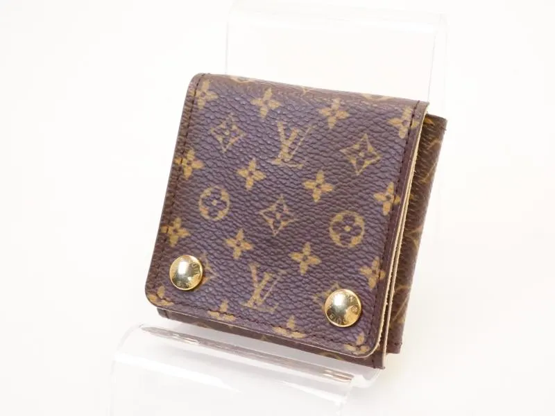 Authentic Pre-owned Louis Vuitton Monogram Portable Jewelry Jewellery Holder Accessory Case 210819