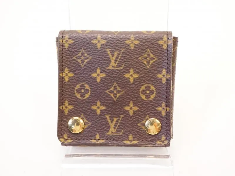 Authentic Pre-owned Louis Vuitton Monogram Portable Jewelry Jewellery Holder Accessory Case 210819