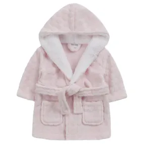 BABY CIRCLES DRESSING GOWN WITH BORG TRIM-PINK (0-12 MONTHS) (PK4) 18C800