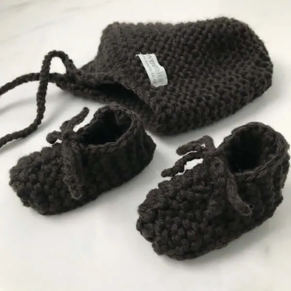 Baby Hat and Booties Set