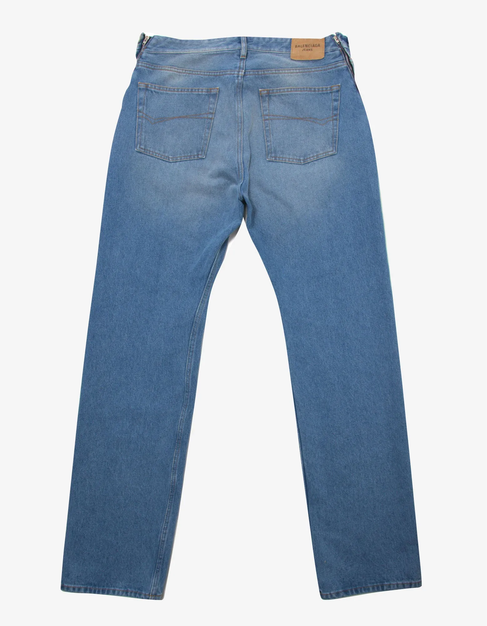 Balenciaga Blue Flatground Slim Jeans