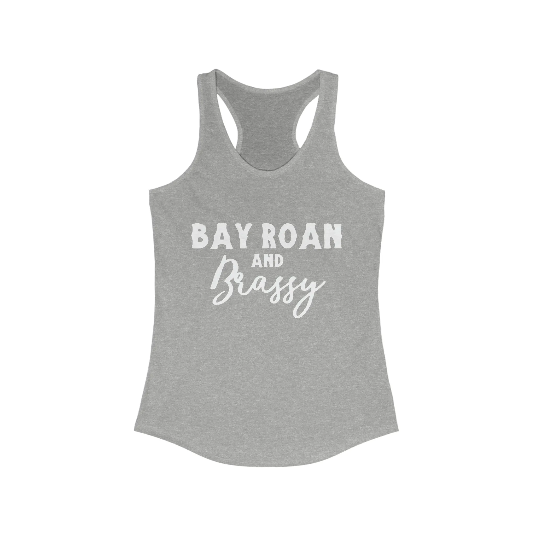 Bay Roan & Brassy  Racerback Tank