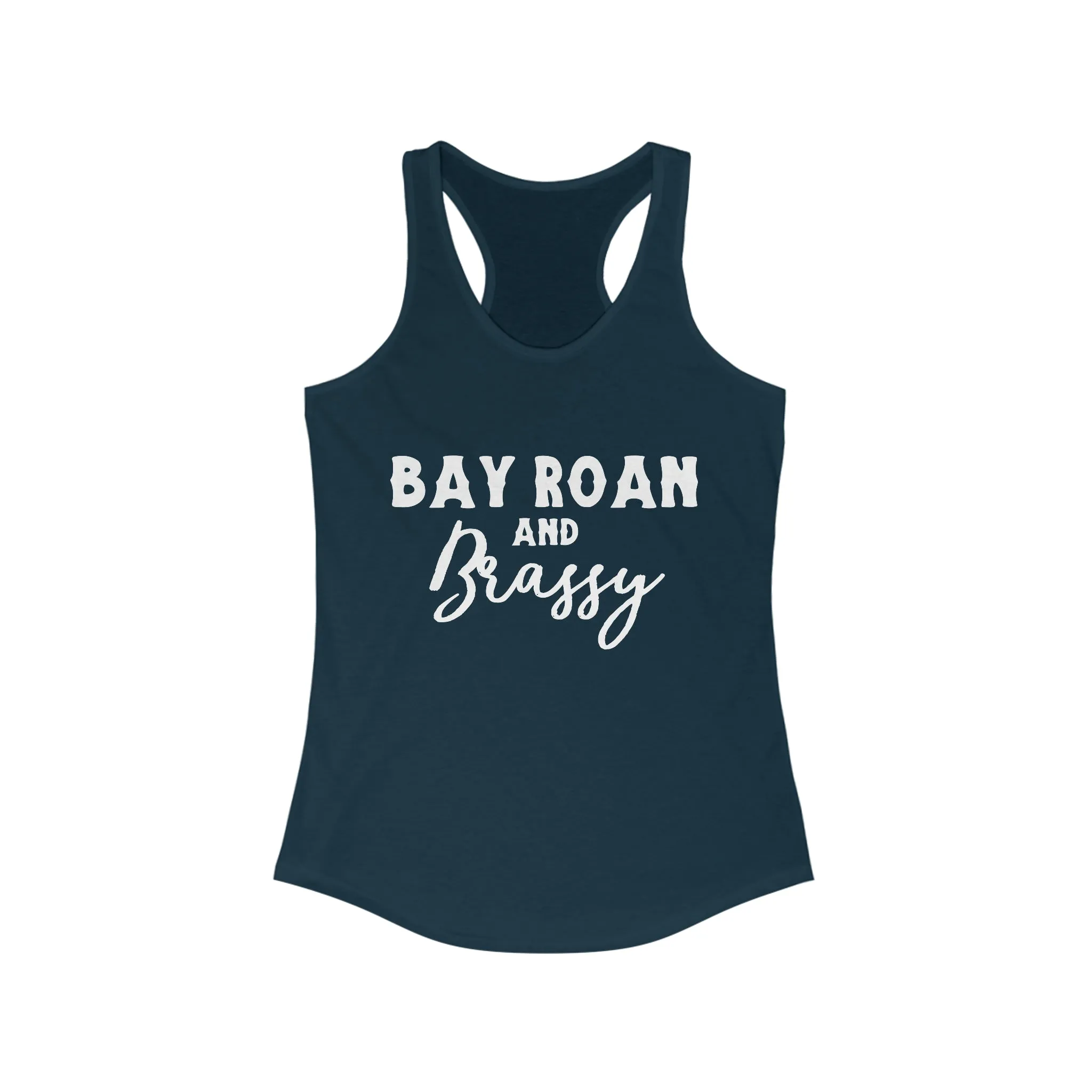 Bay Roan & Brassy  Racerback Tank