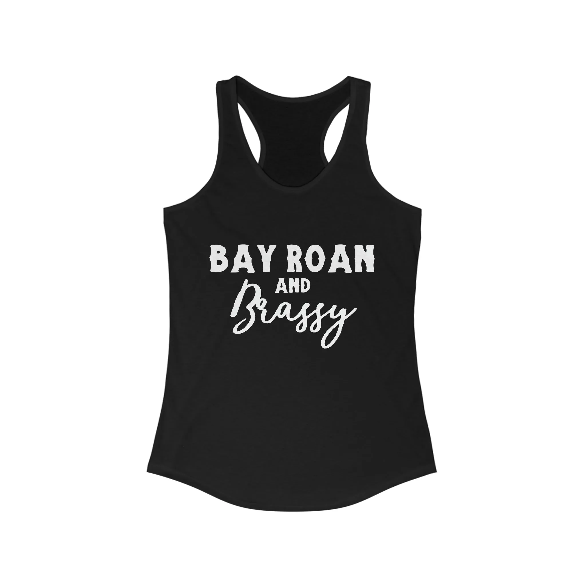 Bay Roan & Brassy  Racerback Tank