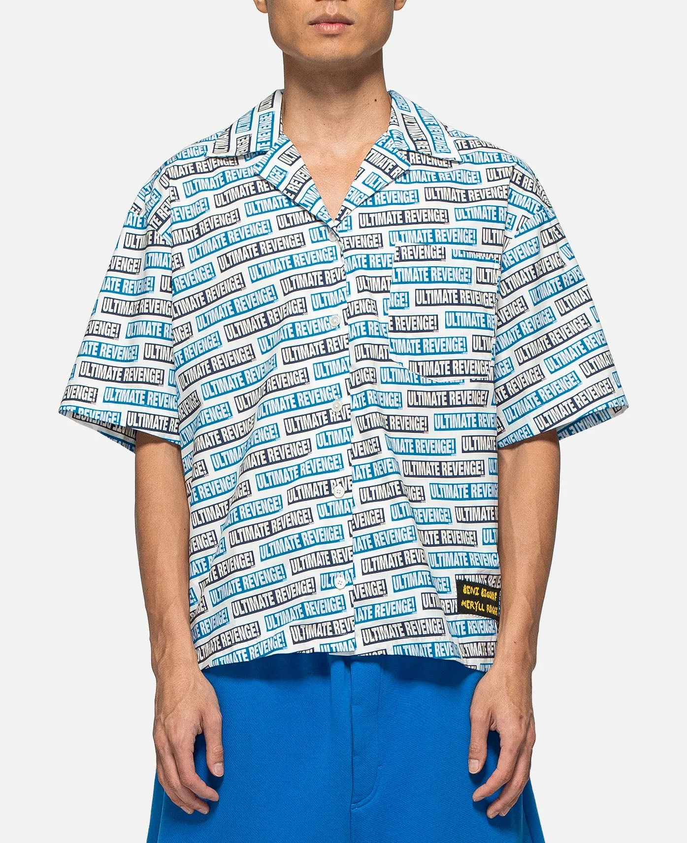 Beni Bishop x Meryll Rogge Mr. Aloha Shirt (Blue)