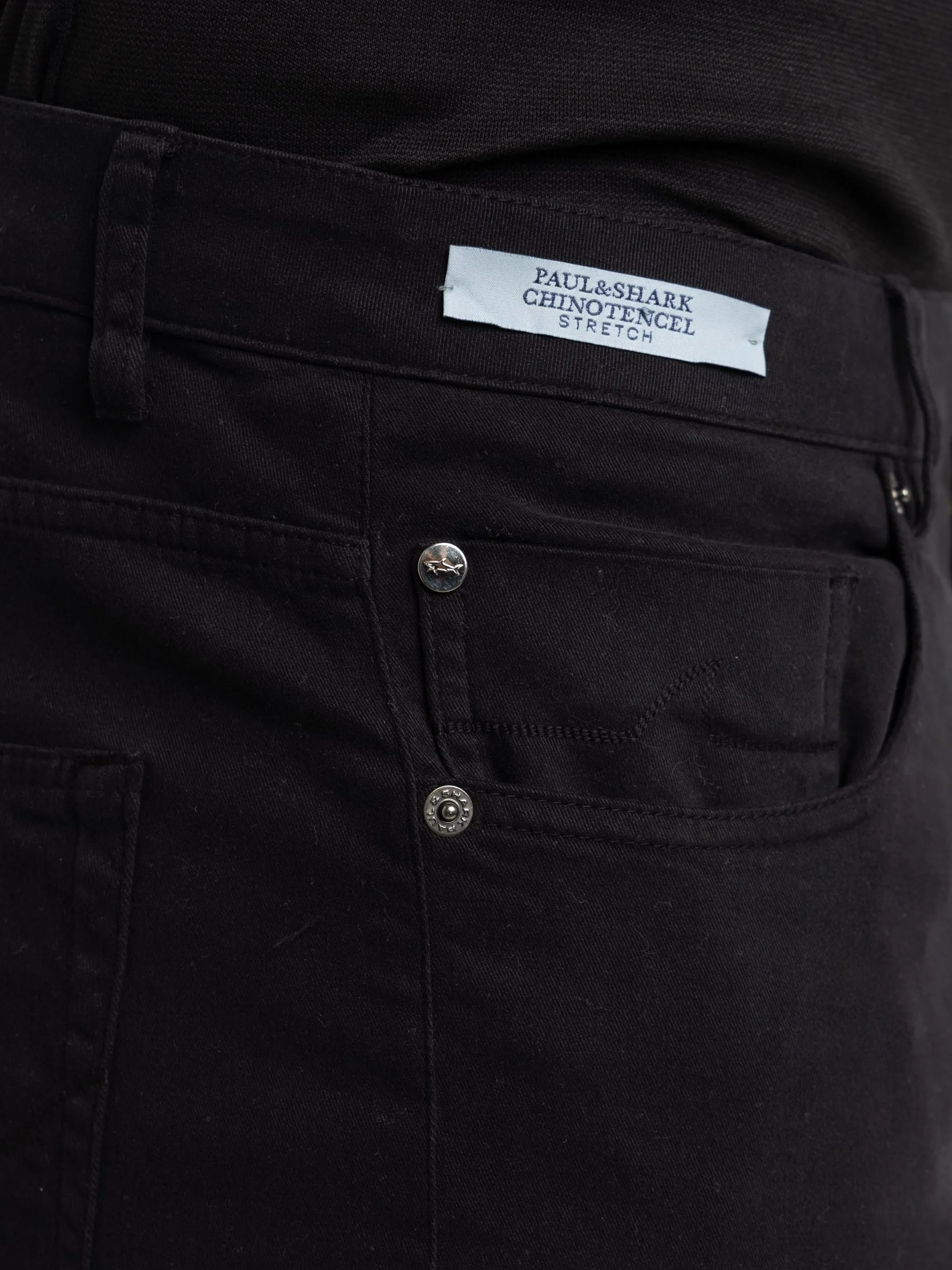 Black Five-Pocket Jeans