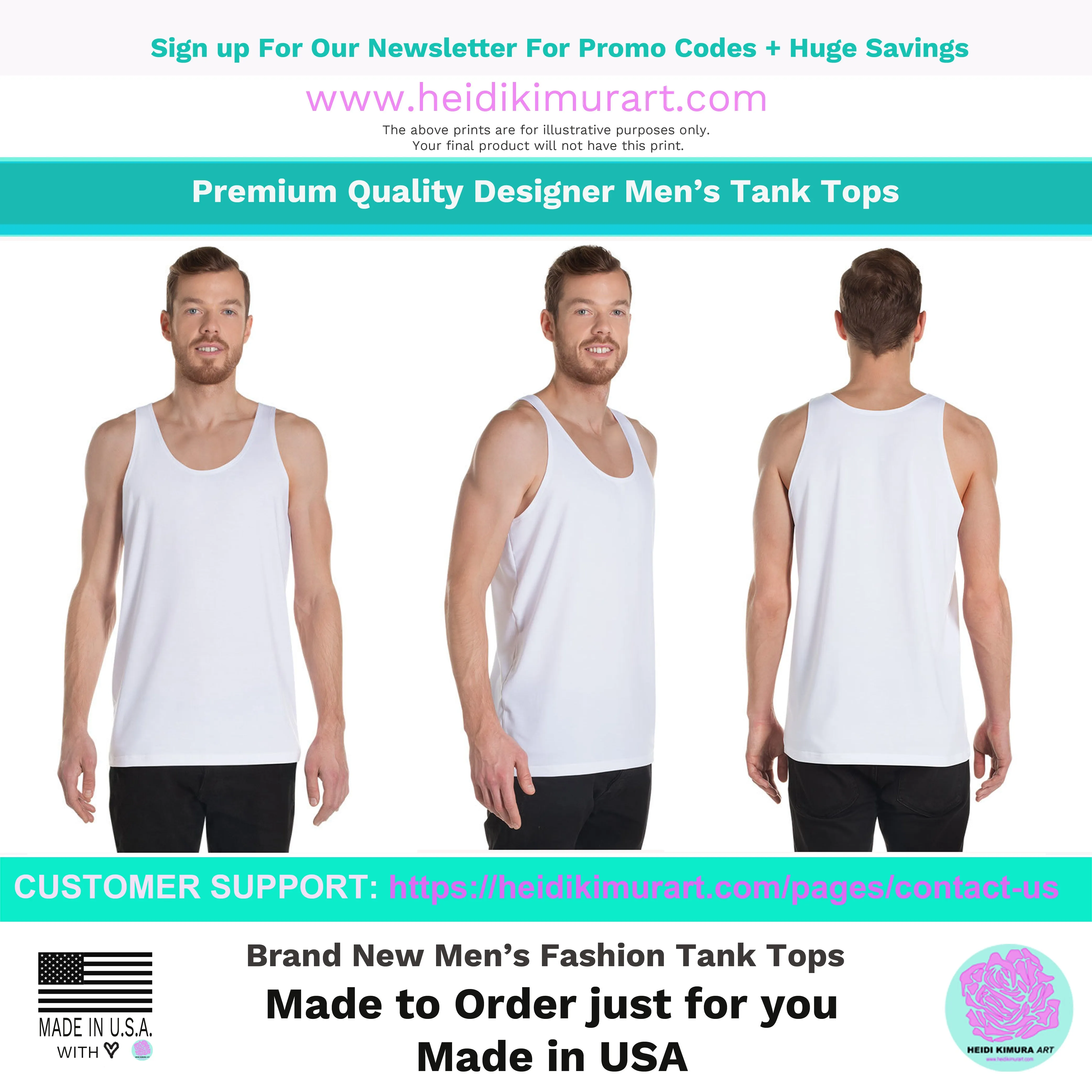 Black Striped Unisex Tank Top, Premium Quality Men's Unisex Tank Top-Made in USA/EU/MX (US Size: XS-2XL)