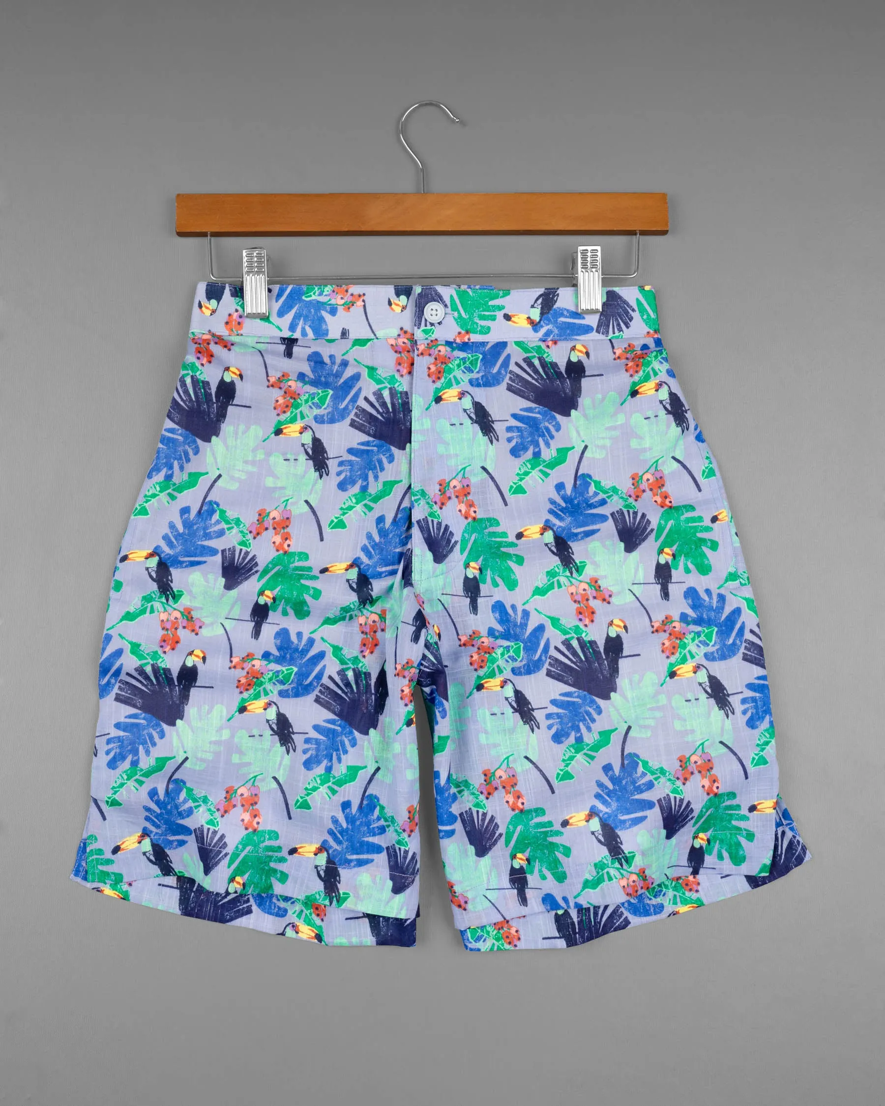 Blue Bell Tropical Print Premium Cotton Shorts