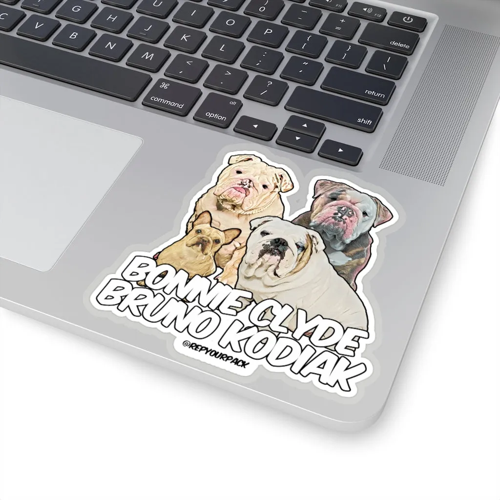 Bonnie Clyde Bruno Kodiak Stickers