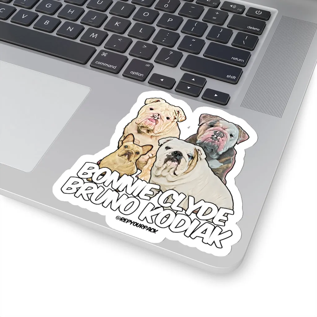 Bonnie Clyde Bruno Kodiak Stickers