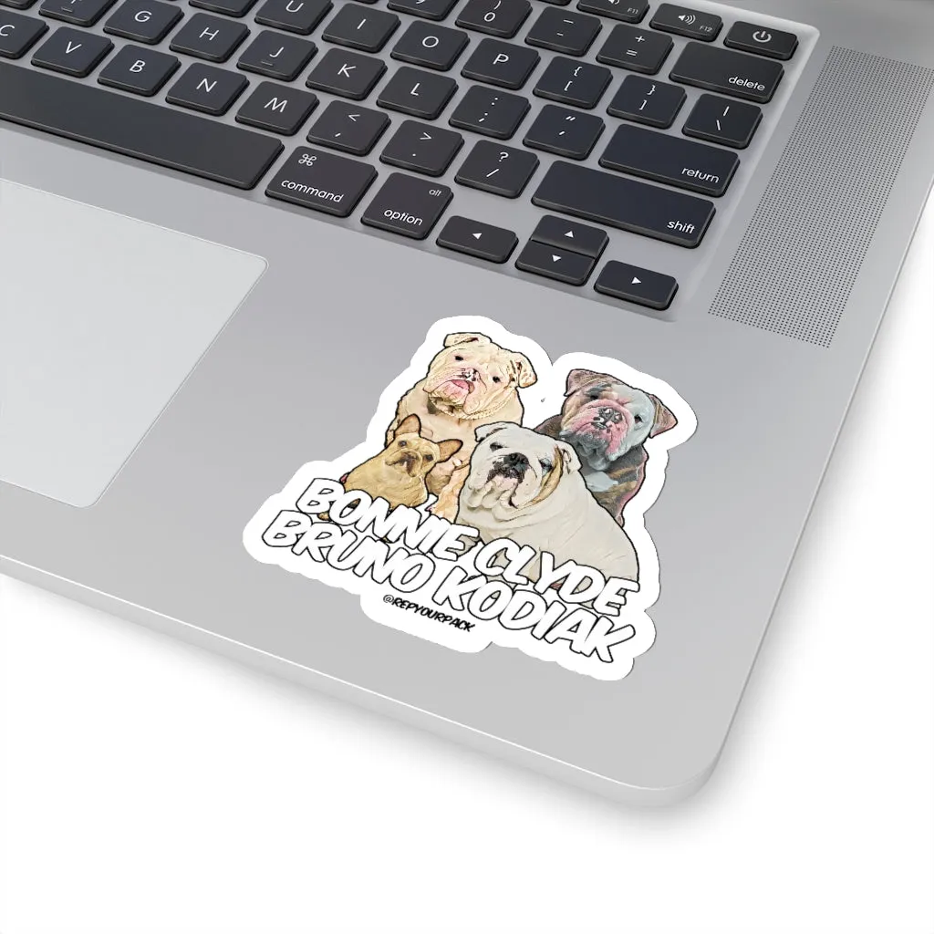 Bonnie Clyde Bruno Kodiak Stickers