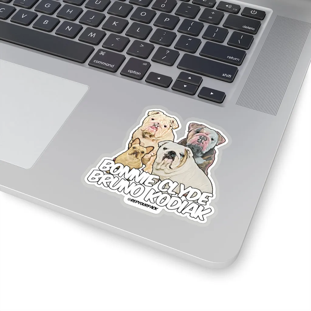 Bonnie Clyde Bruno Kodiak Stickers