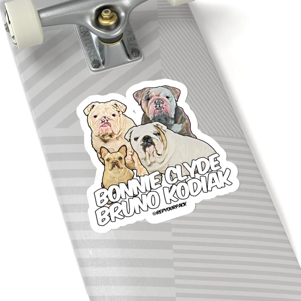 Bonnie Clyde Bruno Kodiak Stickers