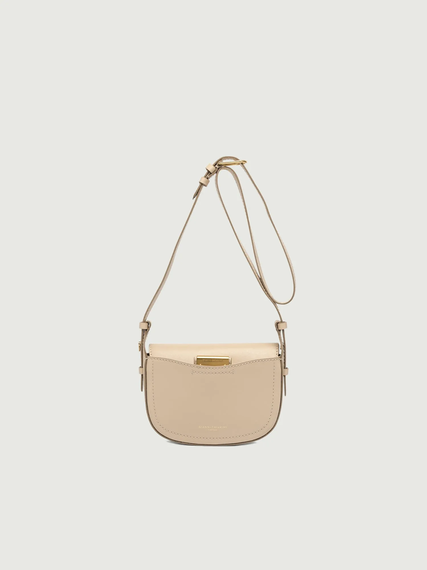 Borsa a tracolla Sandy in pelle cream